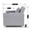 Mebel Elite Раскладной кресло Solor, серый, ME.SOLOR/P/T/FW - Home Club, изображение 11