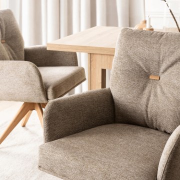 Mebel Elite Вращающееся кресло Bianco, коричневое, ME.BIANCO/BR/T/K - Home Club
