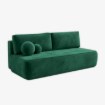 Mebel Elite Раскладной диван Arveto, зелёный, велюровый, COM.MONOM/MONOLITH37/SOF - Home Club, изображение 3