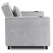 Mebel Elite Раскладной кресло Solor, серый, из вельвета, ME.SOLOR/P/CZ/SZTR/FW - Home Club, изображение 5