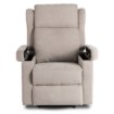 Mebel Elite Раскладной массажный кресло Sebastian, бежевый, ткань, ME.SEBASTIAN/BZ/T/FW - Home Club, изображение 5