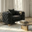Mebel Elite Кресло Sorrento 1S, чёрное, велюровое, ME.SORRENTO1S/CZ/V/FW - Home Club, изображение 2