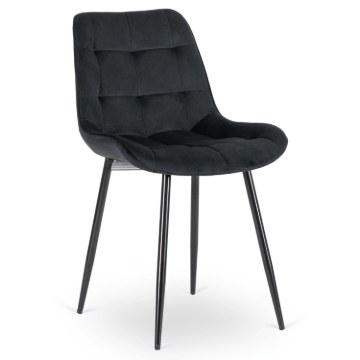 Mebel Elite Стул Chris, черный, велюровый, ME.CHRIS/CZ/V/K - Home Club