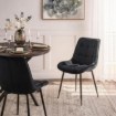 Mebel Elite Стул Chris, черный, велюровый, ME.CHRIS/CZ/V/K - Home Club, изображение 2