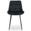 Mebel Elite Стул Chris, черный, велюровый, ME.CHRIS/CZ/V/K - Home Club, изображение 3