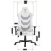 Mebel Elite Ігрове обертове крісло Apex, біле, ME.APEX/B/E/FO - Home Club, Зображення 18