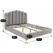 Mebel Elite Ліжко 160x200 Gemini, сіре, велюрове, ME.GEMINI/160/P/V/LOZ - Home Club, Зображення 3