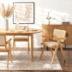 Mebel Elite Стілець Madera 2, дуб/бежевий, ажурний, ME.MADERA2/BZ/T/D/DK/K - Home Club, Зображення 2