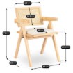 Mebel Elite Стілець Madera 2, дуб/бежевий, ажурний, ME.MADERA2/BZ/T/D/DK/K - Home Club, Зображення 6
