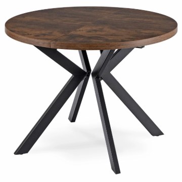 Mebel Elite Стол Lukas, раскладной, 100–250 см, дуб рустикальный/чёрный, ME.LUKAS/DRU/CZ/S - Home Club