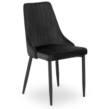 Mebel Elite Стул Bari, черный, велюровый, ME.BARI/CZ/V/K - Home Club