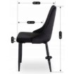 Mebel Elite Стул Bari, черный, велюровый, ME.BARI/CZ/V/K - Home Club, изображение 7