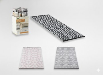 Garden Line Килимок для тераси 70 х 180 см, мікс візерунків, MAT5721 - Home Club