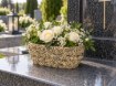 Chomik Цементовий Горщик З Трояндами — Золотий 22,5 × 13 × 10 См, DED0173 - Home Club, Зображення 4