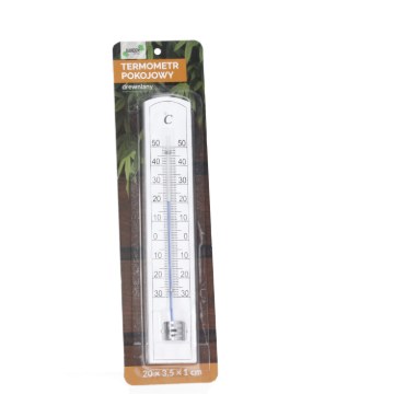Garden Line Деревянный Комнатный Термометр 20 x 3,5 x 1 См, Разные Цвета, MAK2924 - Home Club