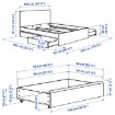 ИКЕА Рама кровати с 4 контейнерами STORKLINTA, 996.285.68 - Home Club, изображение 6