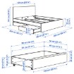 ІКЕА Каркас ліжка з 2 ящиками STORKLINTA, 696.285.17 - Home Club, Зображення 7