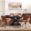 Mebel Elite Стол Ibiza, керамический, раскладной, 160–240 см, черный, ME.IBIZA/CZZL/CZ/S160-240 - Home Club, изображение 2