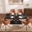 Mebel Elite Стол Ibiza, керамический, раскладной, 160–240 см, черный, ME.IBIZA/CZZL/CZ/S160-240 - Home Club, изображение 3