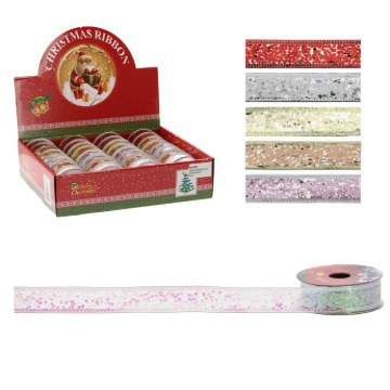 Chomik Святкова декоративна стрічка 2,5 см x 2,7 м, різні кольори, TAS4734 - Home Club
