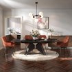 Mebel Elite Стол Verona, керамический, раскладной, 160–240 см, черный мрамор/черный, ME.VERONA/CZZL/CZ/CER/S160-220 - Home Club, изображение 3