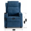 Mebel Elite Раскладной кресло Spencer, темно-синее, из вельвета, ME.SPENCER/GR/SZTR/FW - Home Club, изображение 10