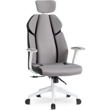Mebel Elite Ергономічне офісне обертове крісло Duncan, сіре/чорне, ME.DUNCAN/P/T/FO - Home Club