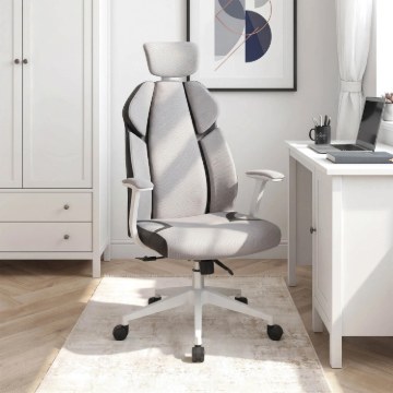 Mebel Elite Ергономічне офісне обертове крісло Duncan, сіре/чорне, ME.DUNCAN/P/T/FO - Home Club