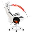 Mebel Elite Ергономічне офісне обертове крісло Duncan, чорне/біле, ME.DUNCAN/CZ/T/FO - Home Club, Зображення 8