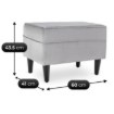 Mebel Elite Кресло для отдыха Evan 2 с подставкой для ног, серое, велюровое, ME.EVAN2/P/CZ/V/FWPD - Home Club, изображение 9