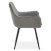 Mebel Elite Комплект: стіл Lukas 100–250 см, чорний, та 4 стільці Edrick, сірі, LUKAS/CZ/S/EDRICK/P/CZ/T/Z4/K - Home Club, Зображення 12