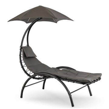 Mebel Elite Садовий шезлонг Carpa, сірий, ME.CARPA/P/T/OGR/LEZ - Home Club