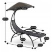 Mebel Elite Садовий шезлонг Carpa, сірий, ME.CARPA/P/T/OGR/LEZ - Home Club, Зображення 7