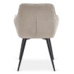 Mebel Elite Комплект: стіл Lukas 100–250 см (чорний) та 4 стільці Edrick (кремові), LUKAS/CZ/S/EDRICK/KR/CZ/T/Z4/K - Home Club, Зображення 13