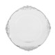 BackHome Living Кругла Підтарілка 33 × 33 × 1,5 См, Прозора, Срібна, VEN0553 - Home Club