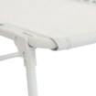 Garden Line Шезлонг / складная садовая кровать 190 × 58 × 30 см с карманом и подголовником, светло-серого цвета, LEZ8473 - Home Club, изображение 7