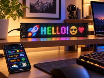 Chomik Світлодіодна панель Matrix 9,5 × 37,5 см, Usb, Bluetooth, PIX9563 - Home Club