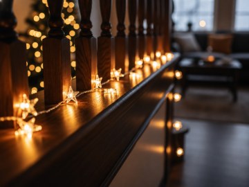 Chomik Світловий Ланцюг Led Зірки 20 Л На Батареї Золоте Прикраси, LED0184 - Home Club