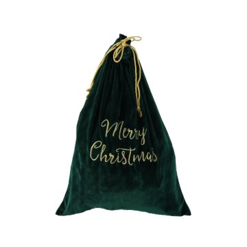 Chomik Сумка для подарунків 50 x 70 см зелена «Merry Christmas», ELF0240 - Home Club