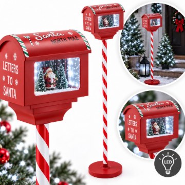 Chomik Святкова Поштова Скринька 27 x 20 x 150 См З Механізмом Led Червоного Кольору, SOL7700 - Home Club