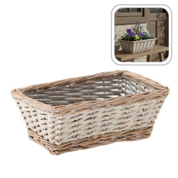 Chomik Плетеная оболочка для корзины, размеры 30 × 21 × 12 см, серого цвета, ILS8659 - Home Club