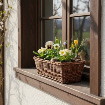 Chomik Плетеная обшивка для корзины, размеры 52 × 19 × 15 см, коричневого цвета, ILS08_8635 - Home Club