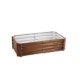 Garden Line Овощная и цветочная грядка 120 × 60 × 30 см, прямоугольная, с имитацией дерева, ZAK7278 - Home Club
