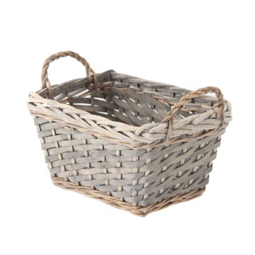 Chomik Плетеная оболочка для корзины, размеры 22 × 15 × 12 см, серого цвета, ILS8697 - Home Club