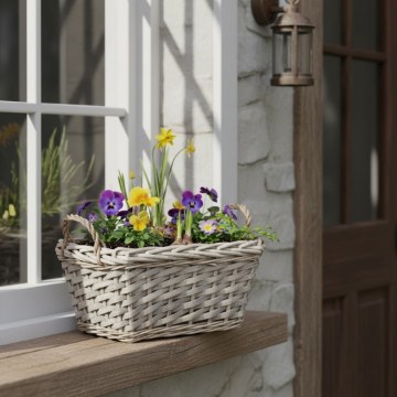 Chomik Плетеная оболочка для корзины, размеры 22 × 15 × 12 см, серого цвета, ILS8697 - Home Club