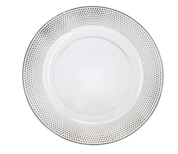 Chomik Круглая подставка 33 x 33 x 1,5 см, прозрачная, золотая, VEN7793 - Home Club