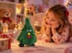 Chomik Рождественская елка. Ходячая - Играющая 20,5 см, SAT7030 - Home Club, изображение 4