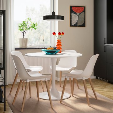 ИКЕА Стол и 4 стула DOCKSTA ДОКСТА / GRÖNSTA, 996.571.41 - Home Club