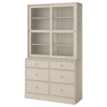 ІКЕА Комбінація зі скляними дверима HAVSTA ХАВСТА, 695.974.60 - Home Club