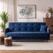 Mebel Elite Розкладний диван Tivoli, темно-синій, велюровий, PPHUE.MATTEO/KRONOS9/WER - Home Club, Зображення 2